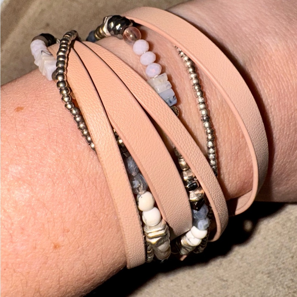 Chic Multi-Layered Bracelet with Beads